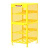 Steel Gas Cylinder Storage Cabinet, Horizontal, 8 Cylinders, 4 Racks, 32" W x 40" D x 71" H