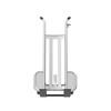 2-Wheel Pallet Hand Truck, Aluminum, (2) Solid Rubber Wheels, Hand Brake, 1000 lb. Capacity, Spring-Loaded Pallet Forks