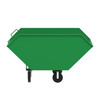 Steel Chip Truck, 17 cubic ft, 4-Wheel, 66"L x 36" W x 39" H, 2000 lb Capacity