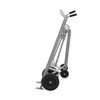 4-Wheel Drum Hand Truck, Aluminum, (2) Pneumatic Wheels, (2) Rear Poly, 1000 lb. Capacity, Standard Chime Hook for Drums