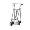 4-Wheel Drum Hand Truck, Aluminum, (2) Solid Rubber Wheels, (2) Rear Poly, 1000 lb. Capacity, Standard Chime Hook for Drums 4-Wheel Drum Hand Truck, Aluminum, (2) Solid Rubber Wheels, (2) Rear Poly, 1000 lb. Capacity, Standard Chime Hook for Drums