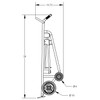 4-Wheel Drum Hand Truck, Aluminum, (2) Solid Rubber Wheels, (2) Rear Poly, 1000 lb. Capacity, Chime Hook for Drums w/ Locking Cover 4-Wheel Drum Hand Truck, Aluminum, (2) Solid Rubber Wheels, (2) Rear Poly, 1000 lb. Capacity, Chime Hook for Drums w/ Locking Cover