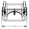 4-Wheel Drum Hand Truck, Aluminum, (2) Solid Rubber Wheels, (2) Rear Poly, 1000 lb. Capacity, Chime Hook for Drums w/ Locking Cover 4-Wheel Drum Hand Truck, Aluminum, (2) Solid Rubber Wheels, (2) Rear Poly, 1000 lb. Capacity, Chime Hook for Drums w/ Locking Cover