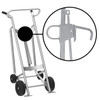4-Wheel Drum Hand Truck, Aluminum, (2) Rubber Wheels, (2) Rear Poly, 1000 lb. Capacity, Chime Hook for Drums w/ Locking Cover 4-Wheel Drum Hand Truck, Aluminum, (2) Rubber Wheels, (2) Rear Poly, 1000 lb. Capacity, Chime Hook for Drums w/ Locking Cover