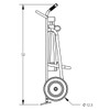 2-Wheel Drum Hand Truck, Aluminum, (2) Pneumatic Wheels, 1000 lb. Capacity, Chime Hook for Drums w/ Locking Cover