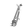 2-Wheel Drum Hand Truck, Aluminum, (2) Solid Rubber Wheels, 1000 lb. Capacity, Standard Chime Hook for Drums