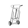 2-Wheel Drum Hand Truck, Aluminum, (2) Solid Rubber Wheels, 1000 lb. Capacity, Standard Chime Hook for Drums