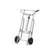 2-Wheel Drum Hand Truck, Aluminum, (2) Rubber Wheels, 1000 lb. Capacity, Standard Chime Hook for Drums