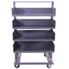 Steel Single-Sided Heavy Duty A-Frame Cart, 38"L x 25" W x 63" H, (4) Large Trays, 2500 lb. Capacity Steel Single-Sided Heavy Duty A-Frame Cart, 38"L x 25" W x 63" H, (4) Large Trays, 2500 lb. Capacity