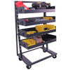 Steel Single-Sided Heavy Duty A-Frame Cart, 38"L x 25" W x 63" H, (4) Large Trays with Lip, 2500 lb. Capacity Steel Single-Sided Heavy Duty A-Frame Cart, 38"L x 25" W x 63" H, (4) Large Trays with Lip, 2500 lb. Capacity
