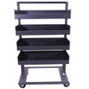 Steel Single-Sided Heavy Duty A-Frame Cart, 38"L x 25" W x 63" H, (4) Large Trays with Lip, 2500 lb. Capacity Steel Single-Sided Heavy Duty A-Frame Cart, 38"L x 25" W x 63" H, (4) Large Trays with Lip, 2500 lb. Capacity