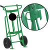 Steel 2-Wheel Drum Hand Truck, Steel, (2) Pneumatic Wheels, 1000 lb. Capacity, Chime Hook for Fiber Drums