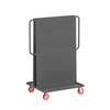 Steel A-Frame Bin & Tool Cart, 2-Sided (1) Louvered Panel (1) Pegboard Panel, 36"L x 30" W x 62" H, 1000 lb. Capacity, Gray