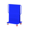 Steel A-Frame Bin & Tool Cart, 2-Sided (1) Louvered Panel (1) Pegboard Panel, 36"L x 30" W x 62" H, 1000 lb. Capacity, Blue