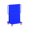 Steel A-Frame Bin & Tool Cart, 2-Sided (1) Louvered Panel (1) Pegboard Panel, 36"L x 30" W x 62" H, 1000 lb. Capacity, Blue