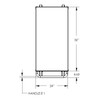 Valley Craft Steel 3-Shelf 12 Gauge Utility Cart, 36"L x 24" W x 36" H, 2000 lb. Capacity, (4) Non-Marking Poly Casters, Gray 