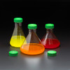 Fernbach Flask, 3 Liter, Vented Cap, Baffled Bottom, Polycarbonate, Sterile, Bagged, case/4