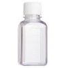 Media Bottles, 250 mL, Square, PETG, Bulk, Sterile, 12 per Tray, case/24