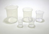 Griffin Beaker, Set of 7 sizes, Polypropylene, pack/5