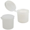 Pop-Top Plastic Jars with Hinged Lid, 1oz Tall, case/100