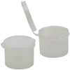 Pop-Top Plastic Jars with Hinged Lid, 2oz, case/100