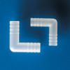 L-Shape Tubing Connectors, Polypropylene, 6 mm, pack/100