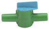 14mm Miniature Stopcock for Low Vacuum liquid or gas, HDPE, case/10