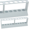 Test Tube Rack, 2-Tier, 18mm Tubes, HDPE, 9-3/4" x 2-3/8" x 2-7/8", pack/5