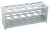 Test Tube Rack, 3-Tier, 19mm Tubes, HDPE, 7-1/2" x 2-3/8" x 3-1/8", pack/5