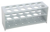Test Tube Rack, 3-Tier, 19mm Tubes, HDPE, 7-1/2" x 2-3/8" x 3-1/8", pack/5