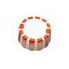 Labcon Screw Caps with Elastomeric Seal for SuperClear® Microcentrifuge Tubes, Orange Color, in Bags, case/5000 