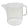 Low Form Beakers with Spout and Handle, Autoclavable PP, 3000mL, case/12
