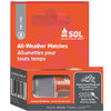 Adventure Ready Brands SOL All Weather Matches, 25 count, case/24 