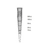 CP Lab Safety Pipet Tips, Reference Tip, 1-250uL, Racked, Natural, case/10,000 