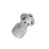 CP Lab Safety Port Cap Waste Manifold fits Nalgene 38-430, 10-Port, size L (4 x 1/4" NPT, 6 x 1/4-28), Polypropylene, Cap Only 