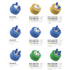CP Lab Safety Solvent Delivery Cap Kit, Port Cap for GL45 Media Bottles, with air valve and fittings 