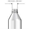 CP Lab Safety Solvent Delivery Cap Kit, Port Cap for GL45 Media Bottles, with air valve and fittings 