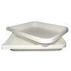 Lab Tray, Rounded Edge with Pour Spout, HDPE, 24 x 20 x 3.5"