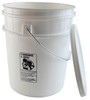 Pail with Lid, 5 gallon (22 Qt) with Snap-on Style Lid, case/4