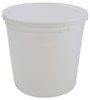 Disposable Specimen Containers with Lid, Transparent, 165oz, case/25