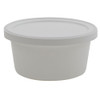 Disposable Specimen Containers with Lid, White 4oz, case/250