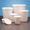 Disposable Specimen Containers with Lid, White, 68oz, case/50