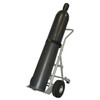 Single Cylinder Hand Truck, 10.5" Pneumatic Wheels, Rear Casters