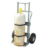 Single Cryogenic Cylinder Hand Truck, 16" Pneumatic Wheels