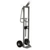 Single Cylinder Hand Truck with Hoist Ring, 10.5" Pneumatic Wheels