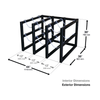 Gas Cylinder Barricade Rack, 9 Cylinder Capacity, 3 Wide / 3 Deep