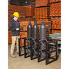 Gas Cylinder Barricade Rack, 8 Cylinder Capacity, 4 Wide / 2 Deep