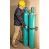 Gas Cylinder Support Bracket, 2 Cylinder Capacity, Wall Mount, Steel
