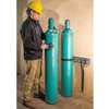 Gas Cylinder Support Bracket, 2 Cylinder Capacity, Wall Mount, Steel
