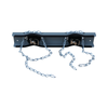 Gas Cylinder Support Bracket with Chain, 2 Cylinder Capacity, Wall Mount, Steel
